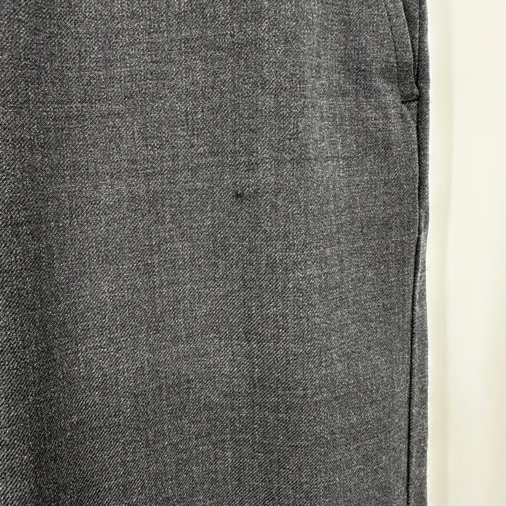 LL Bean Comfort Waist Mens 36W Wool‎ Dress Pants Grey Straight Business Tailored